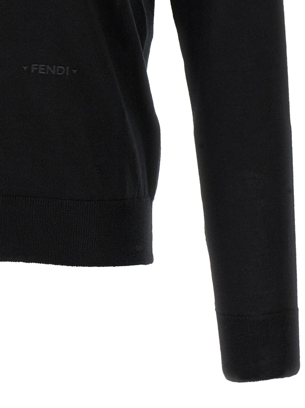 Fendi Yellow Stitching Polo Shirt With Visible Thread