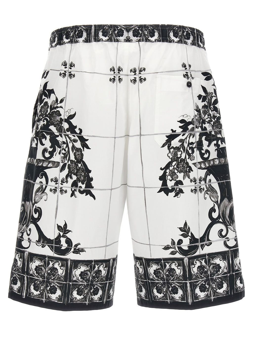 Dolce & Gabbana Maiolica Print Bermuda Shorts