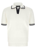 Dolce & Gabbana Flat Ribbed Polo Shirt
