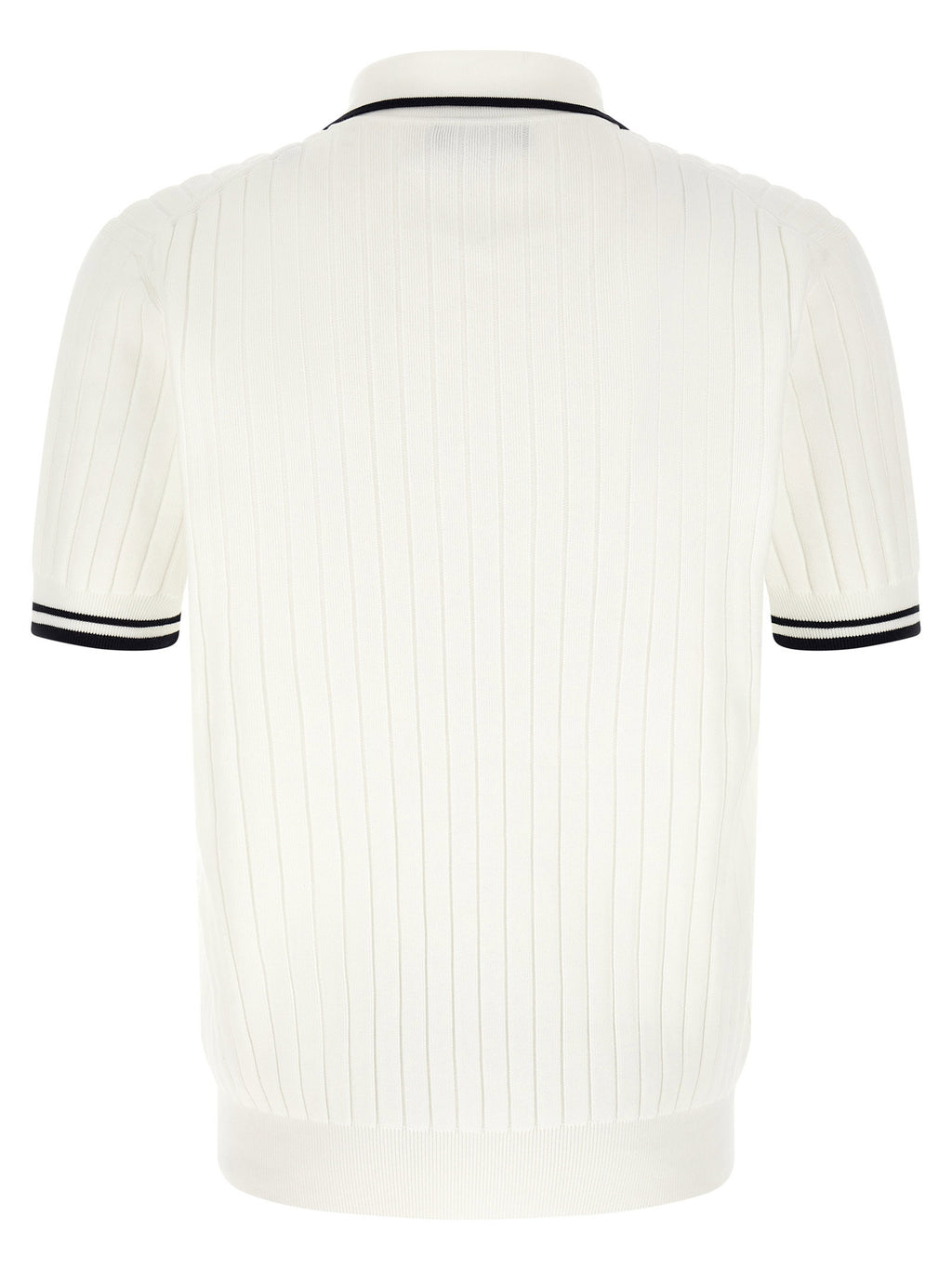 Dolce & Gabbana Flat Ribbed Polo Shirt