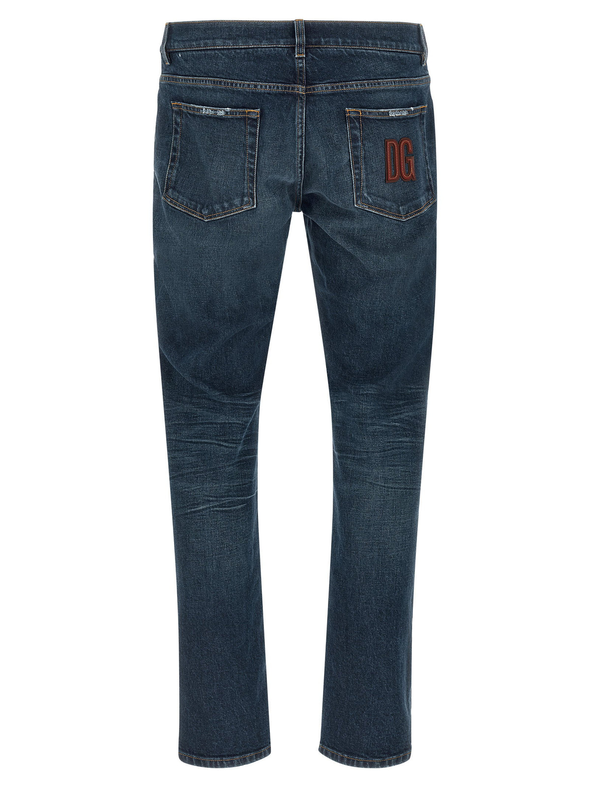 Dolce & Gabbana Logo Patch Jeans