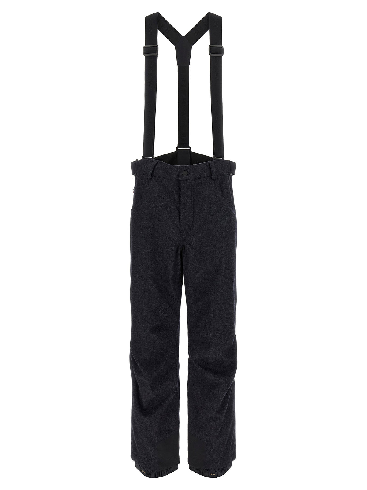 Moncler Grenoble Blue Denim Ski Bib Shorts