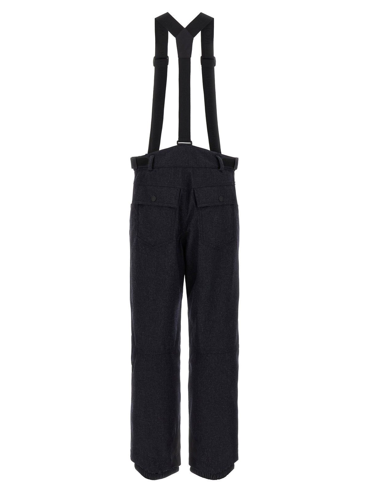 Moncler Grenoble Blue Denim Ski Bib Shorts