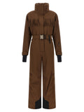 Moncler Grenoble Brown Fringed Ski Suit