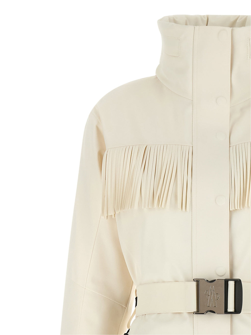 Moncler Grenoble White Fringed Ski Suit