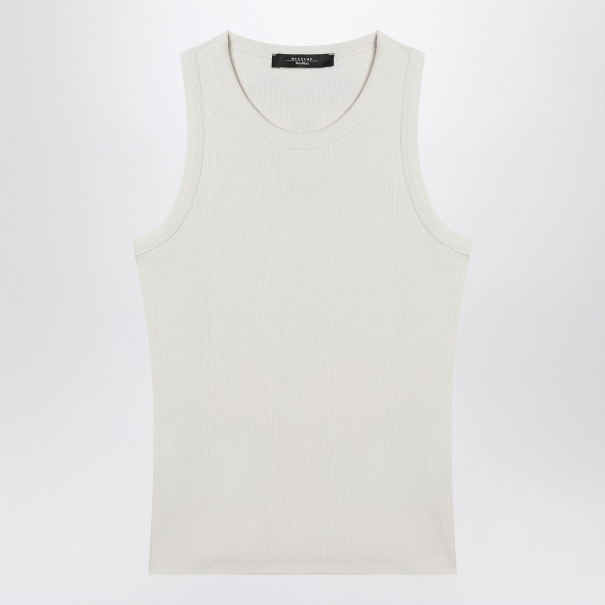 Weekend Max Mara Ivory cotton-blend tank top