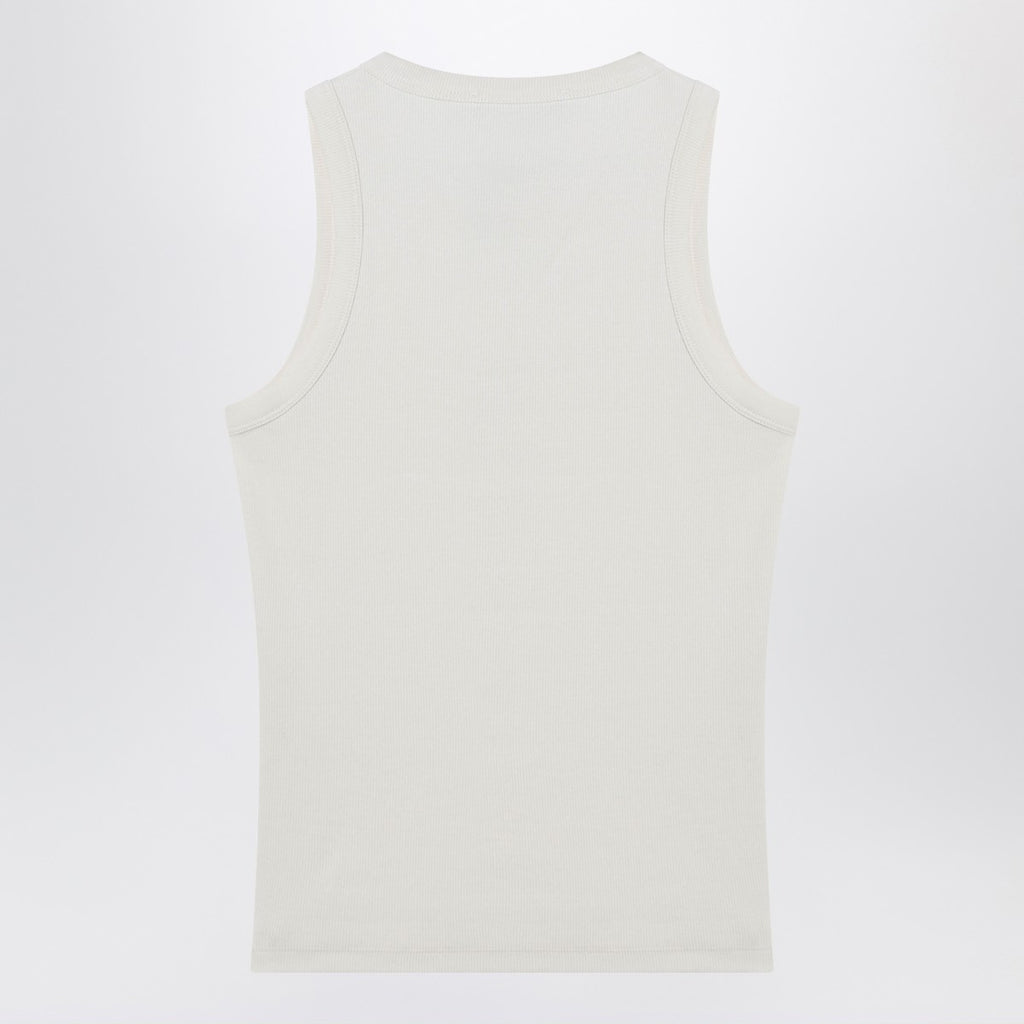 Weekend Max Mara Ivory cotton-blend tank top