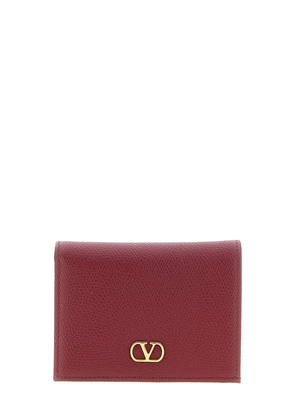 Valentino Garavani Vlogo Burgundy Wallet