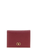 Valentino Garavani Vlogo Burgundy Wallet