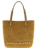 Valentino Garavani V. Garavani Rockstud Small Beige Shopping Bag