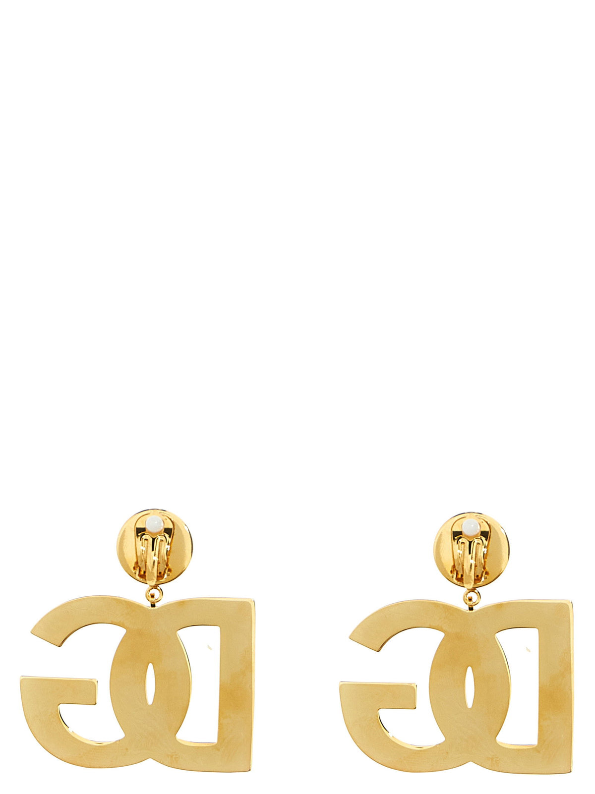 Dolce & Gabbana Crystal Logo Earrings